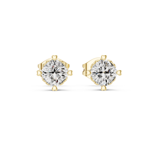 Timeless Round Brilliant Diamond Studs