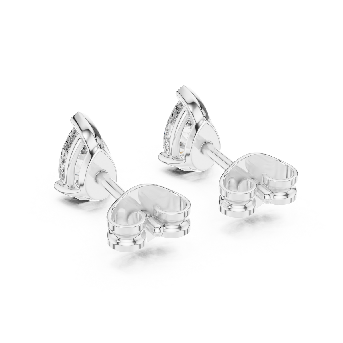 Timeless Pear Cut Diamond Earrings