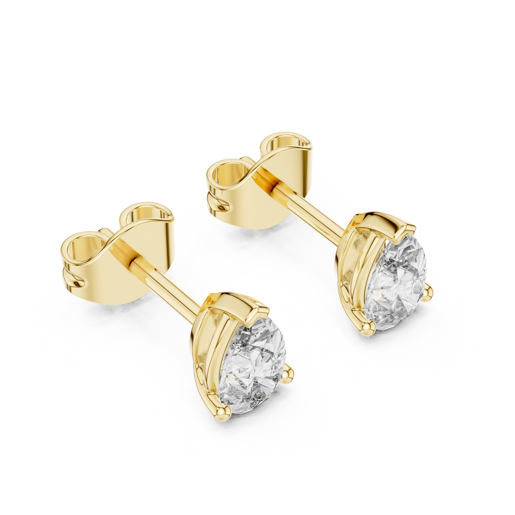 Timeless Pear Cut Diamond Earrings