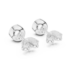 Timeless Bezel-Set Diamond Studs in Polished Gold