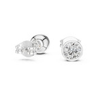 Timeless Bezel-Set Diamond Studs in Polished Gold