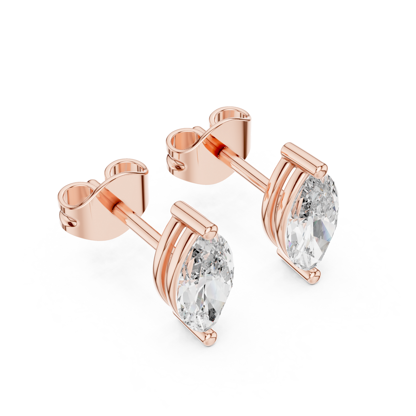 Timeless Marquise Diamond Stud Earrings