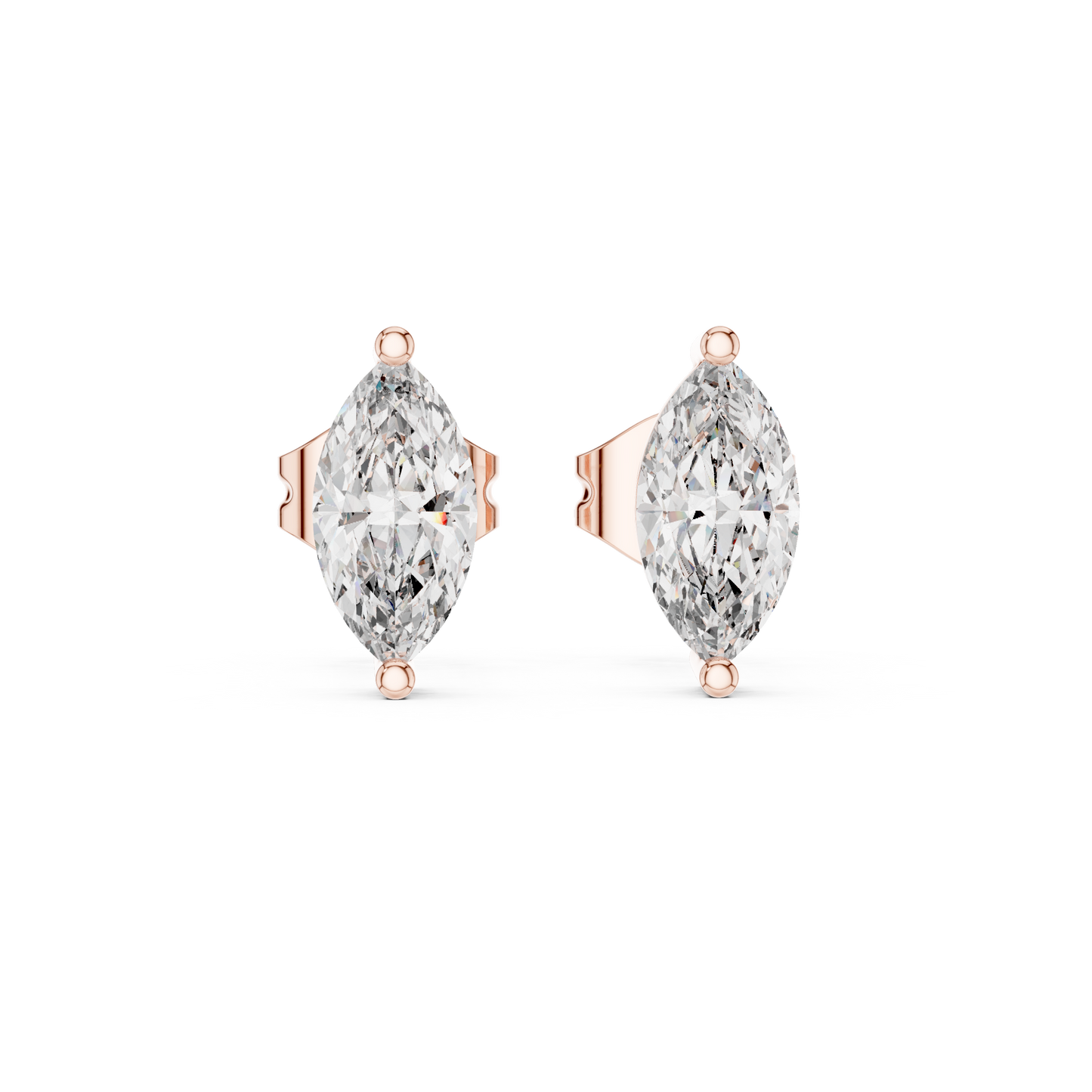 Timeless Marquise Diamond Stud Earrings