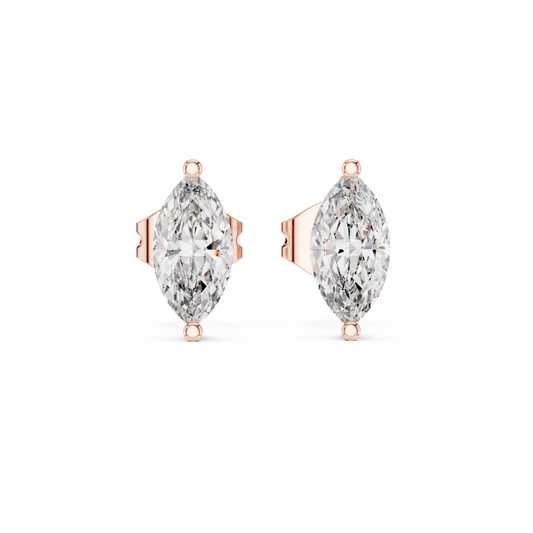 Timeless Marquise Diamond Stud Earrings