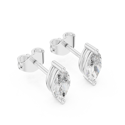 Timeless Marquise Diamond Stud Earrings