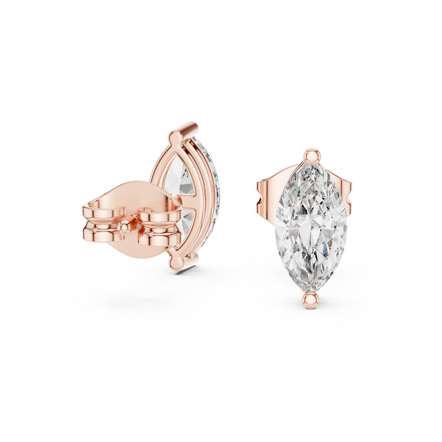 Timeless Marquise Diamond Stud Earrings