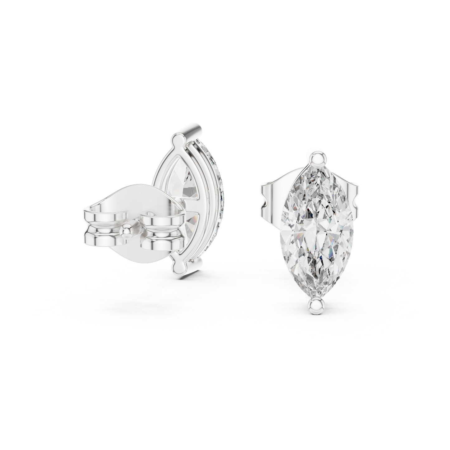 Timeless Marquise Diamond Stud Earrings