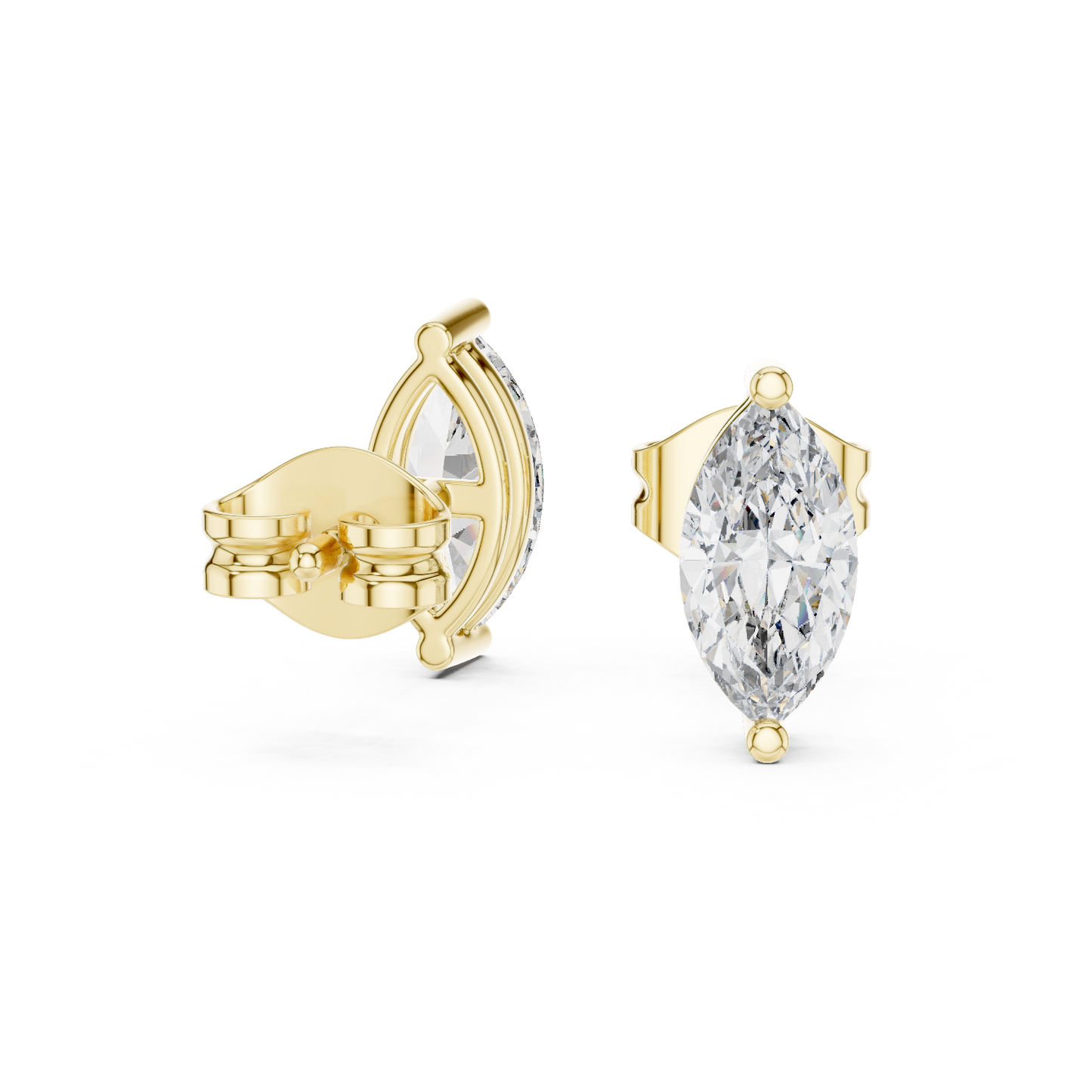 Timeless Marquise Diamond Stud Earrings