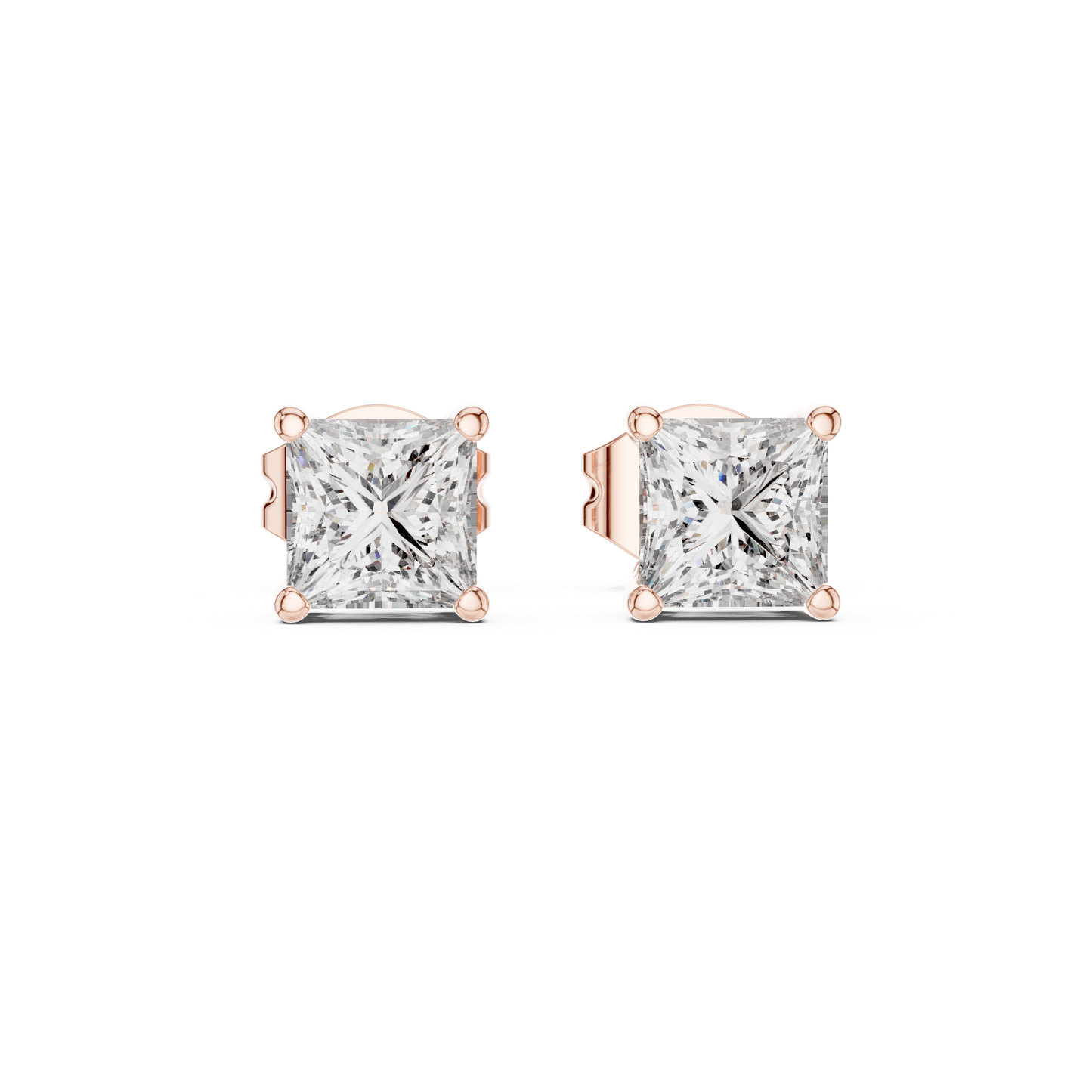 Everyday Luxury Princess Cut Diamond Earrings