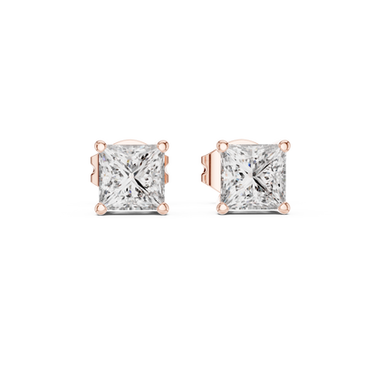 Everyday Luxury Princess Cut Diamond Earrings