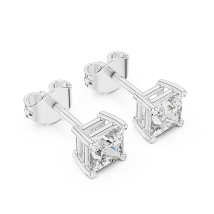Everyday Luxury Princess Cut Diamond Earrings