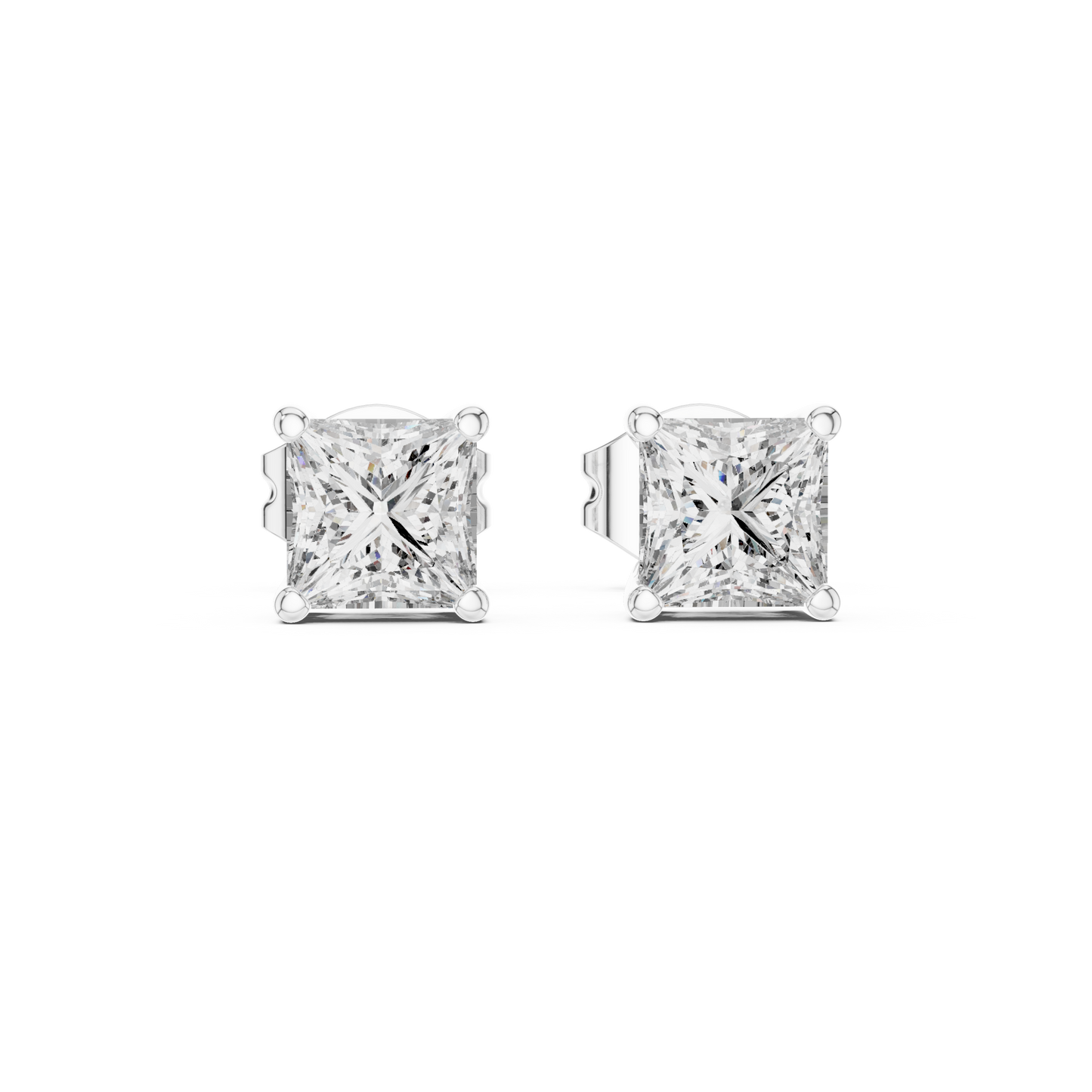 Everyday Luxury Princess Cut Diamond Earrings