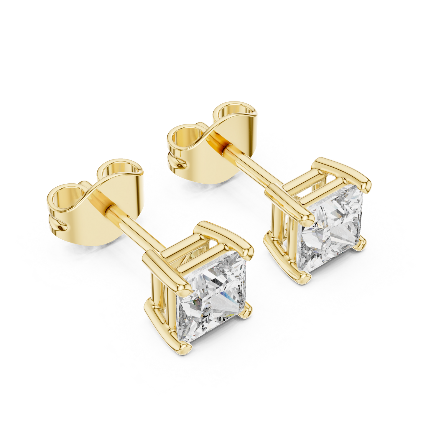 Everyday Luxury Princess Cut Diamond Earrings