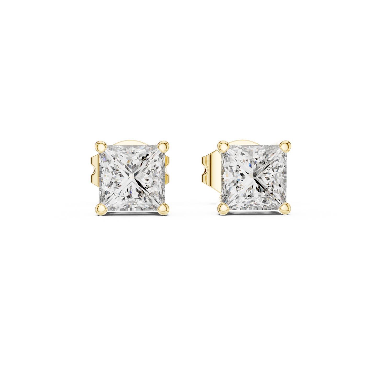 Everyday Luxury Princess Cut Diamond Earrings
