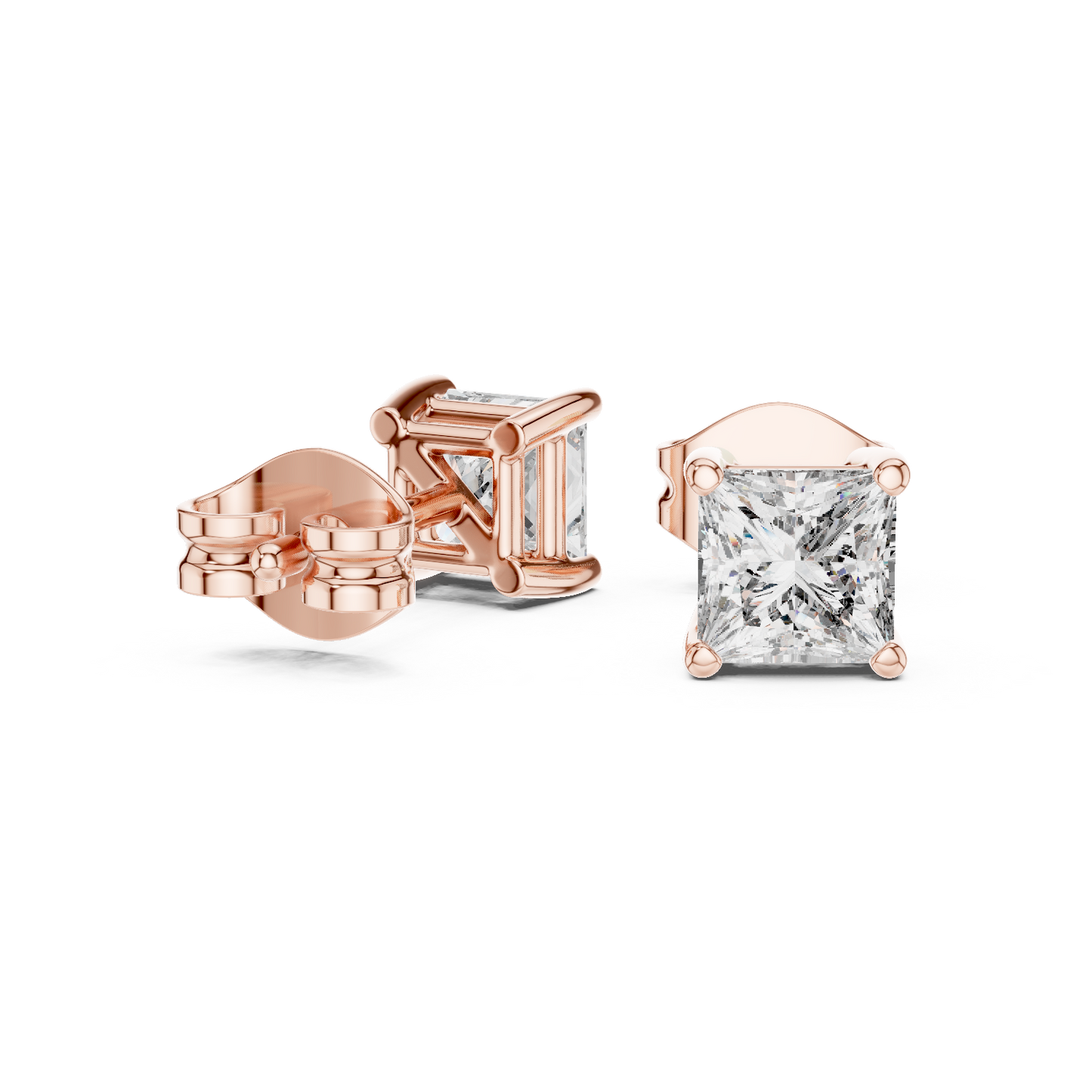 Everyday Luxury Princess Cut Diamond Earrings