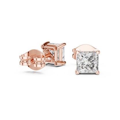 Everyday Luxury Princess Cut Diamond Earrings