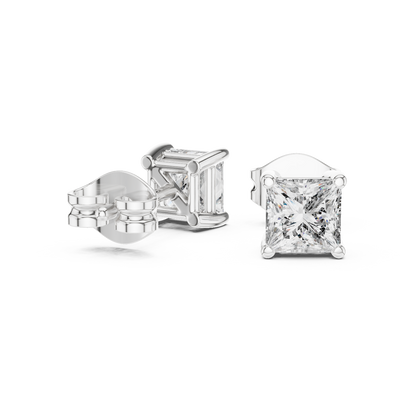 Everyday Luxury Princess Cut Diamond Earrings