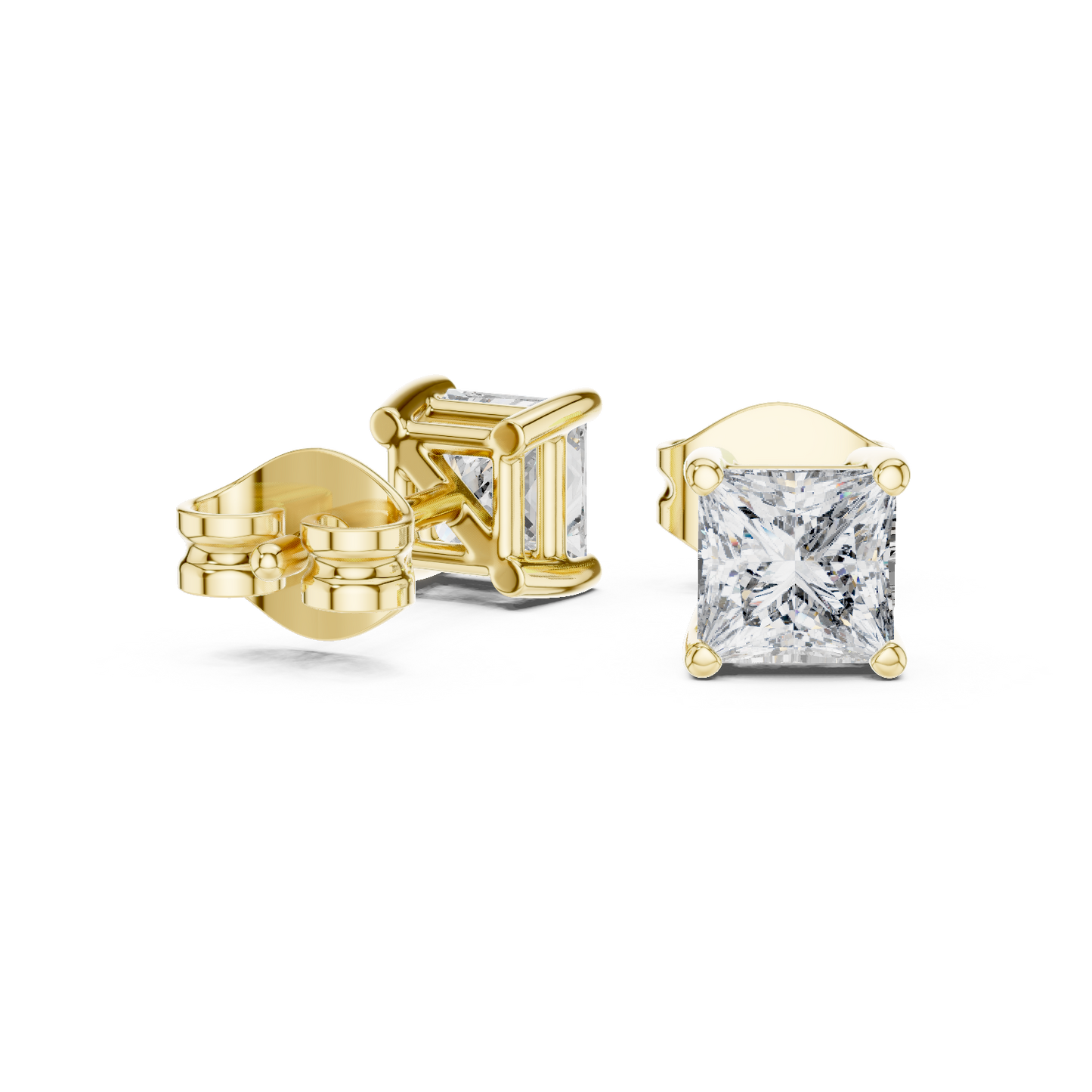 Everyday Luxury Princess Cut Diamond Earrings