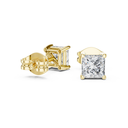 Everyday Luxury Princess Cut Diamond Earrings