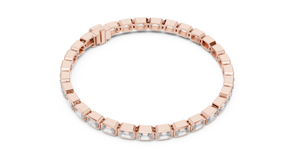 Baguette Diamond Line Bracelet
