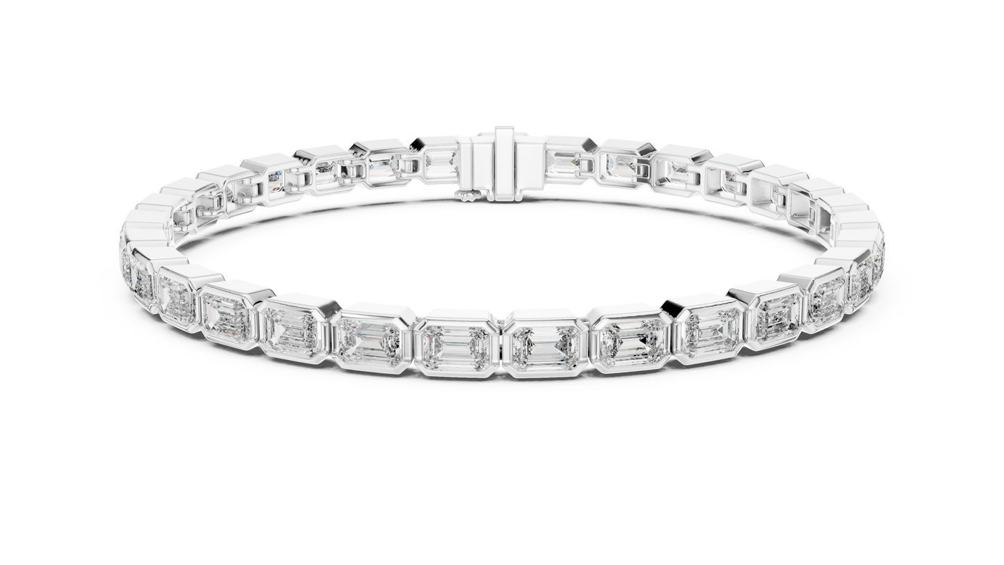 Baguette Diamond Line Bracelet