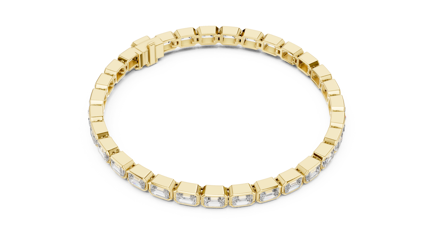 Baguette Diamond Line Bracelet