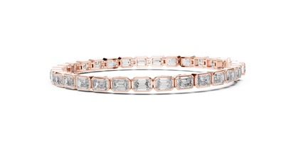 Emerald Cut Diamond Tennis Bracelet