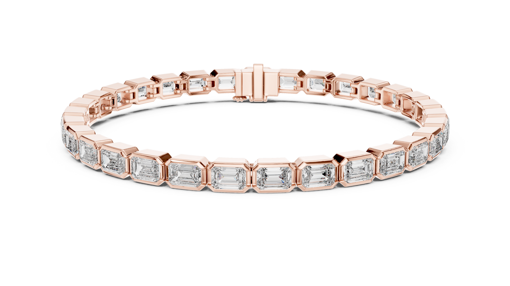 Emerald Cut Diamond Tennis Bracelet