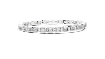 Emerald Cut Diamond Tennis Bracelet
