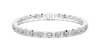 Emerald Cut Diamond Tennis Bracelet
