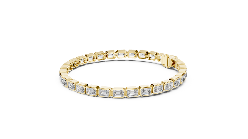 Emerald Cut Diamond Tennis Bracelet