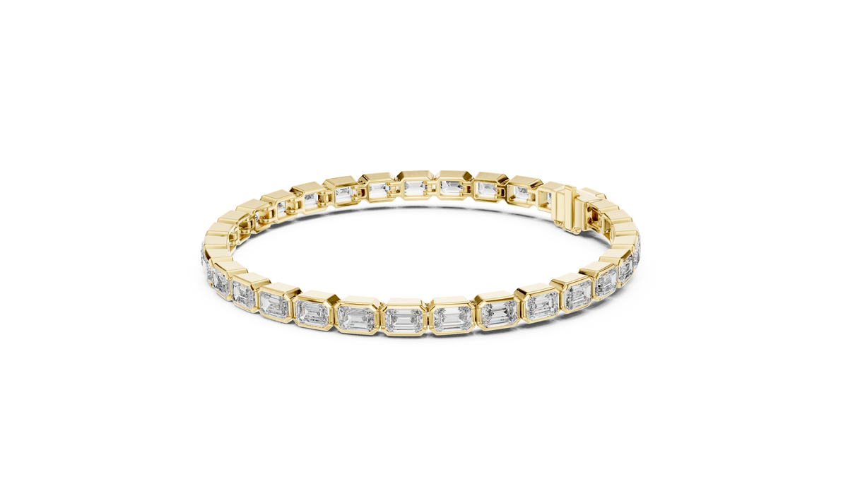 Emerald Cut Diamond Tennis Bracelet
