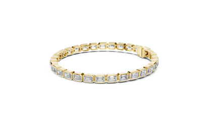 Emerald Cut Diamond Tennis Bracelet