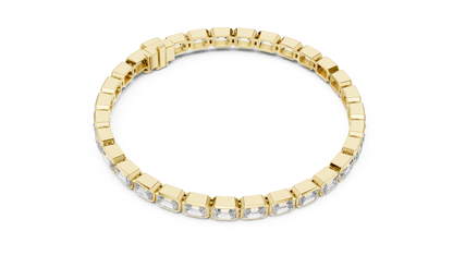 Emerald Cut Diamond Tennis Bracelet