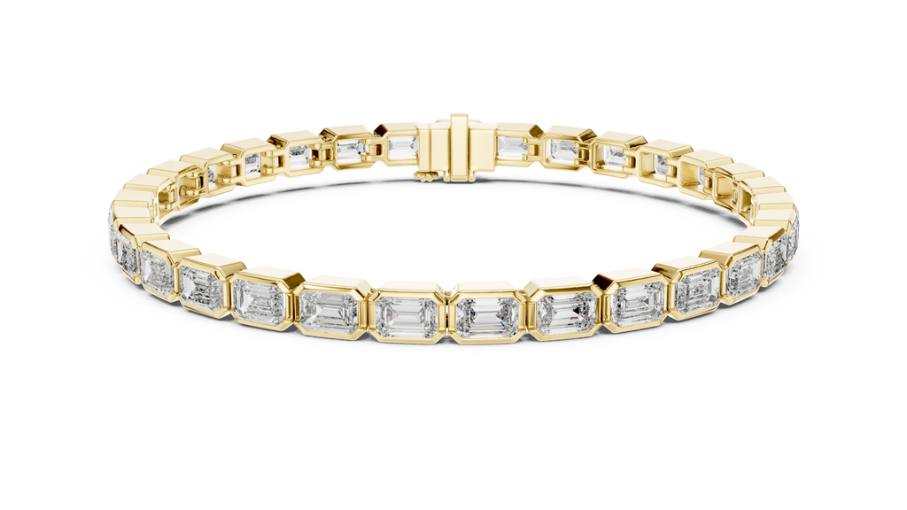 Emerald Cut Diamond Tennis Bracelet
