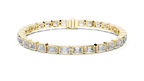 Emerald Cut Diamond Tennis Bracelet