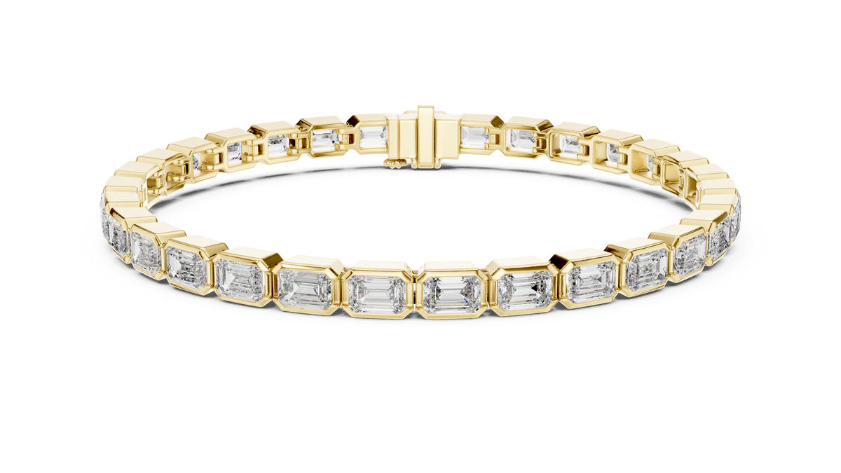 Emerald Cut Diamond Tennis Bracelet