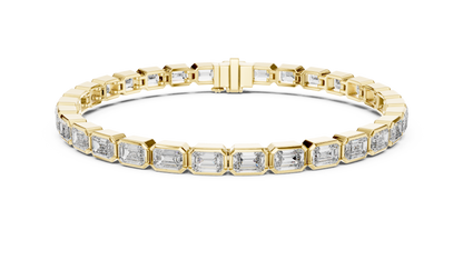 Emerald Cut Diamond Tennis Bracelet