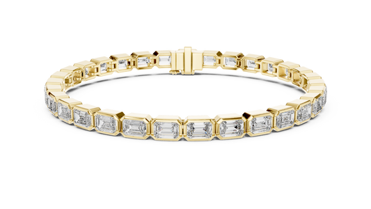 Emerald Cut Diamond Tennis Bracelet
