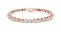 Wave Pattern Diamond Bracelet
