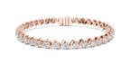 Wave Pattern Diamond Bracelet