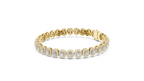Royal Emerald Halo Diamond Bracelet