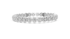 Elegant Cushion Cut Diamond Halo Bracelet