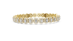 Elegant Cushion Cut Diamond Halo Bracelet