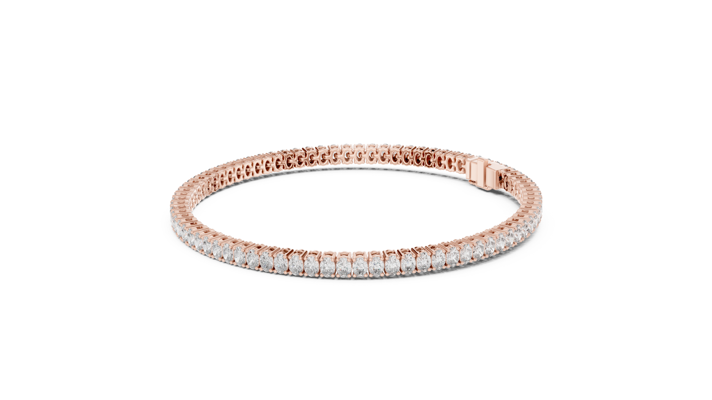 Fine Oval Diamond Bracelet