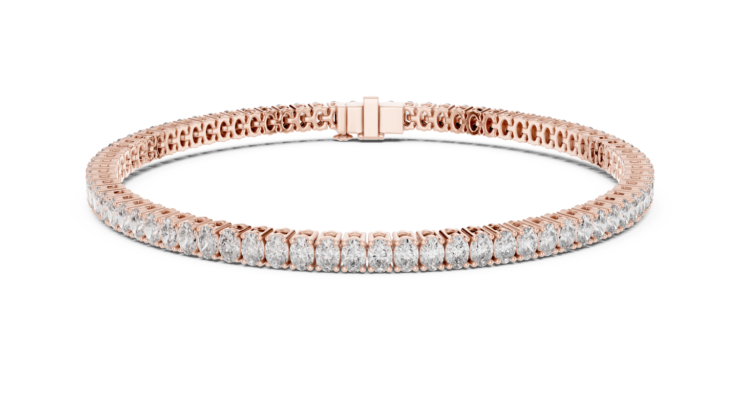 Fine Oval Diamond Bracelet