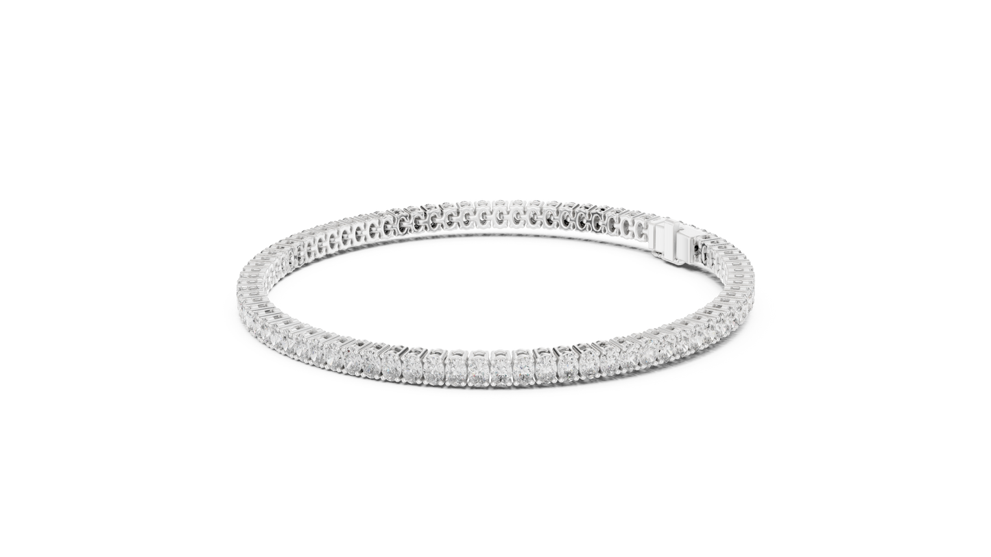 Fine Oval Diamond Bracelet