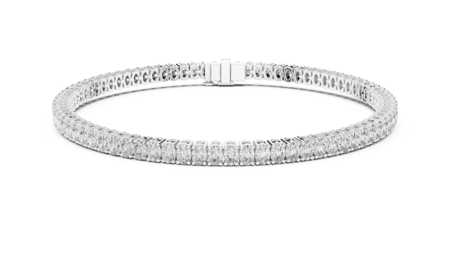 Fine Oval Diamond Bracelet