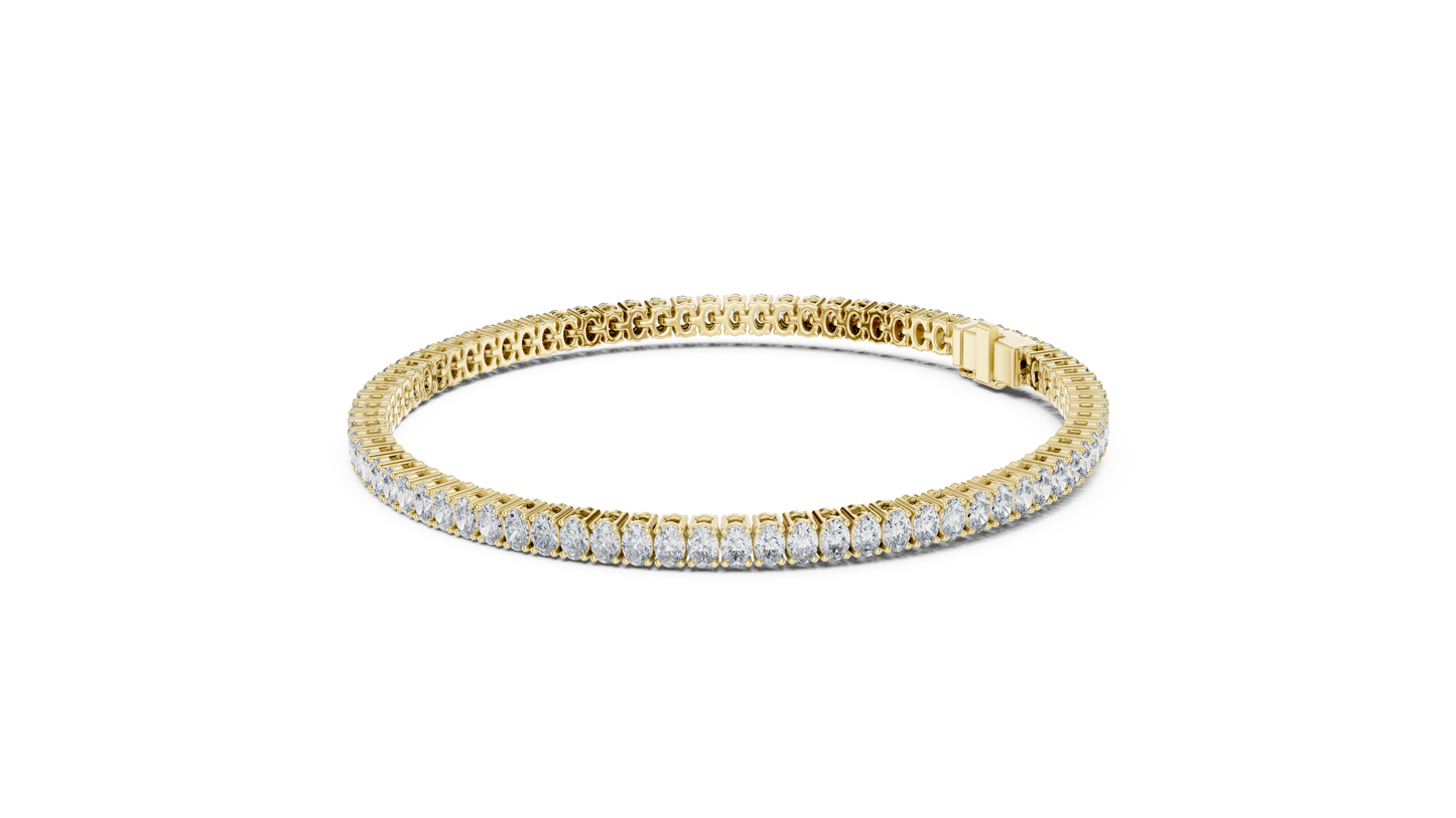 Fine Oval Diamond Bracelet
