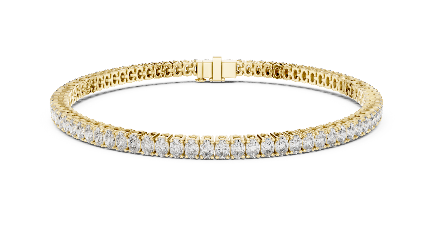 Fine Oval Diamond Bracelet
